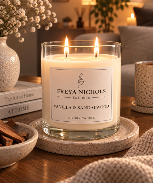Vanilla & Sandalwood Double Wick Candle