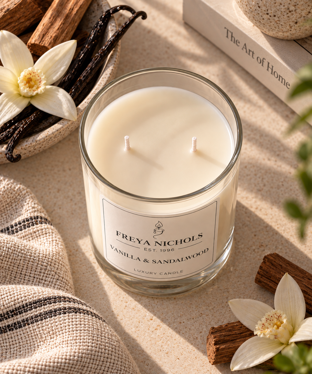 Vanilla & Sandalwood Double Wick Candle