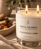 Sandalwood & Amber Double Wick Candle